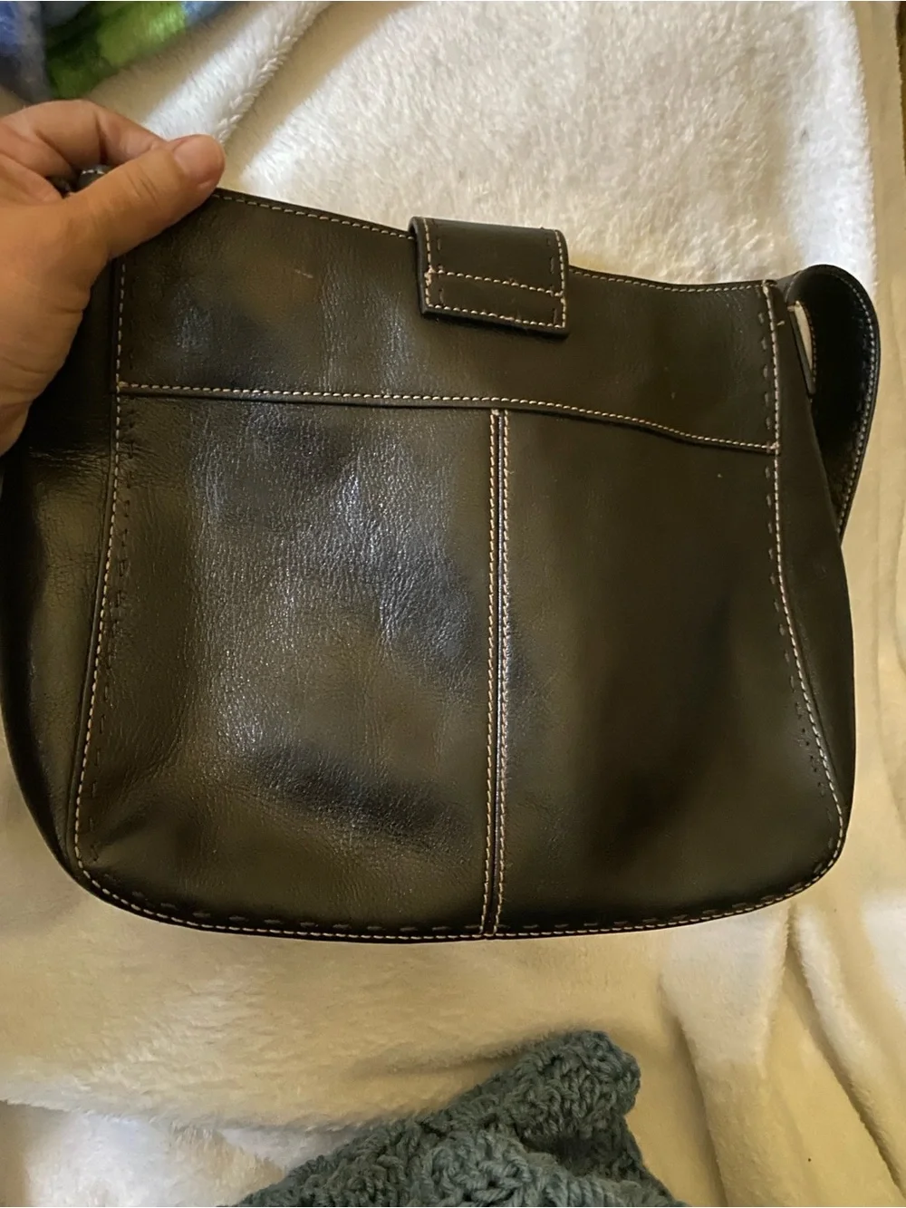 Fossil Women’s Black Leather Crossbody Bag - Classic Everyday Carry